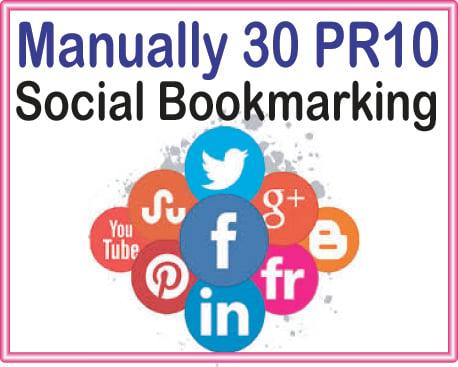 Do Manually Create 30 PR7 -PR10 Live Social Bookmarking Backlinks get Boost  Alexa Ranking