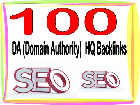 Add 100 Unique Domain Authority SEO Backlinks On High PR DA Sites
