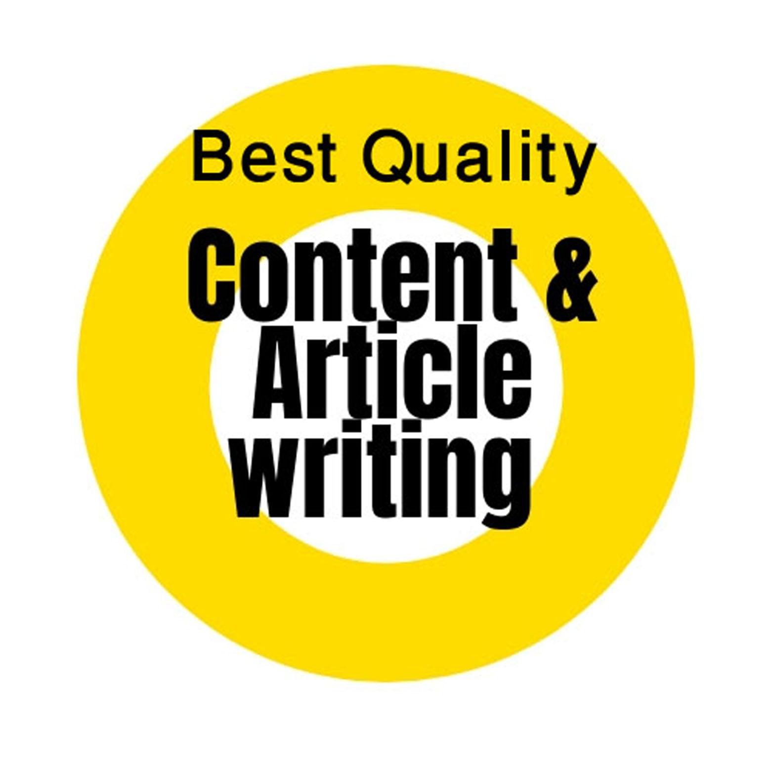 Best quality SEO friendly article writing.