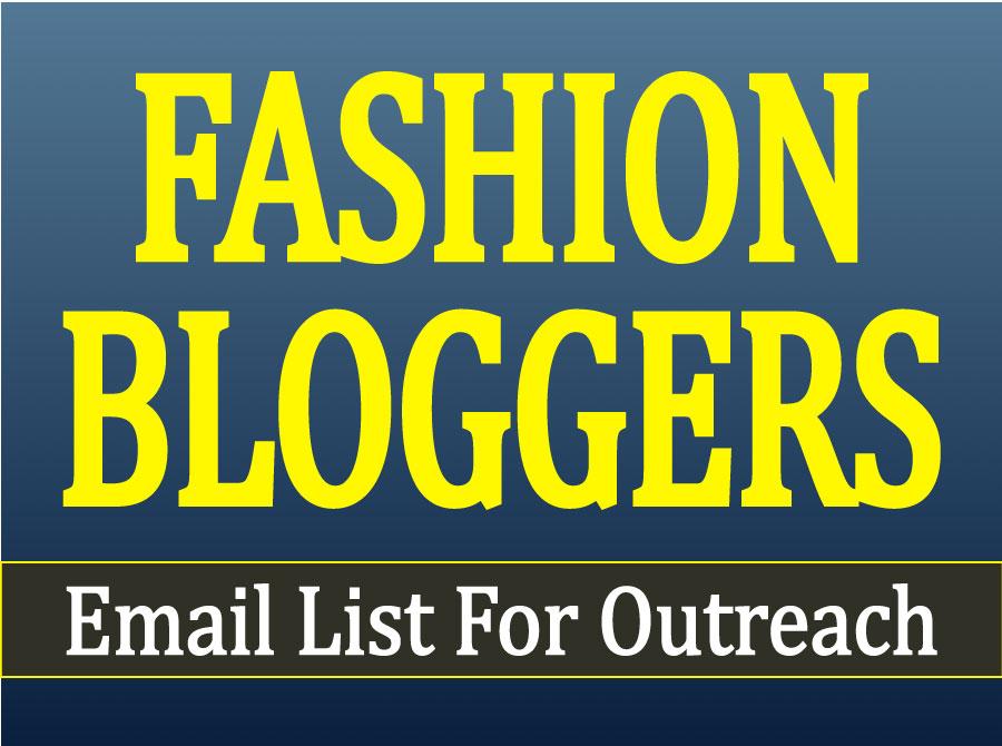 Ready to Send You A Fashion Blogger Email List For Outreach With Gift!