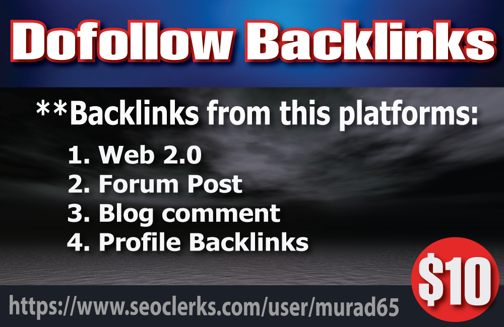 50 Dofollow Backlinks High DA PA Site 100% Safe (25 dofollow 25 nofollow)
