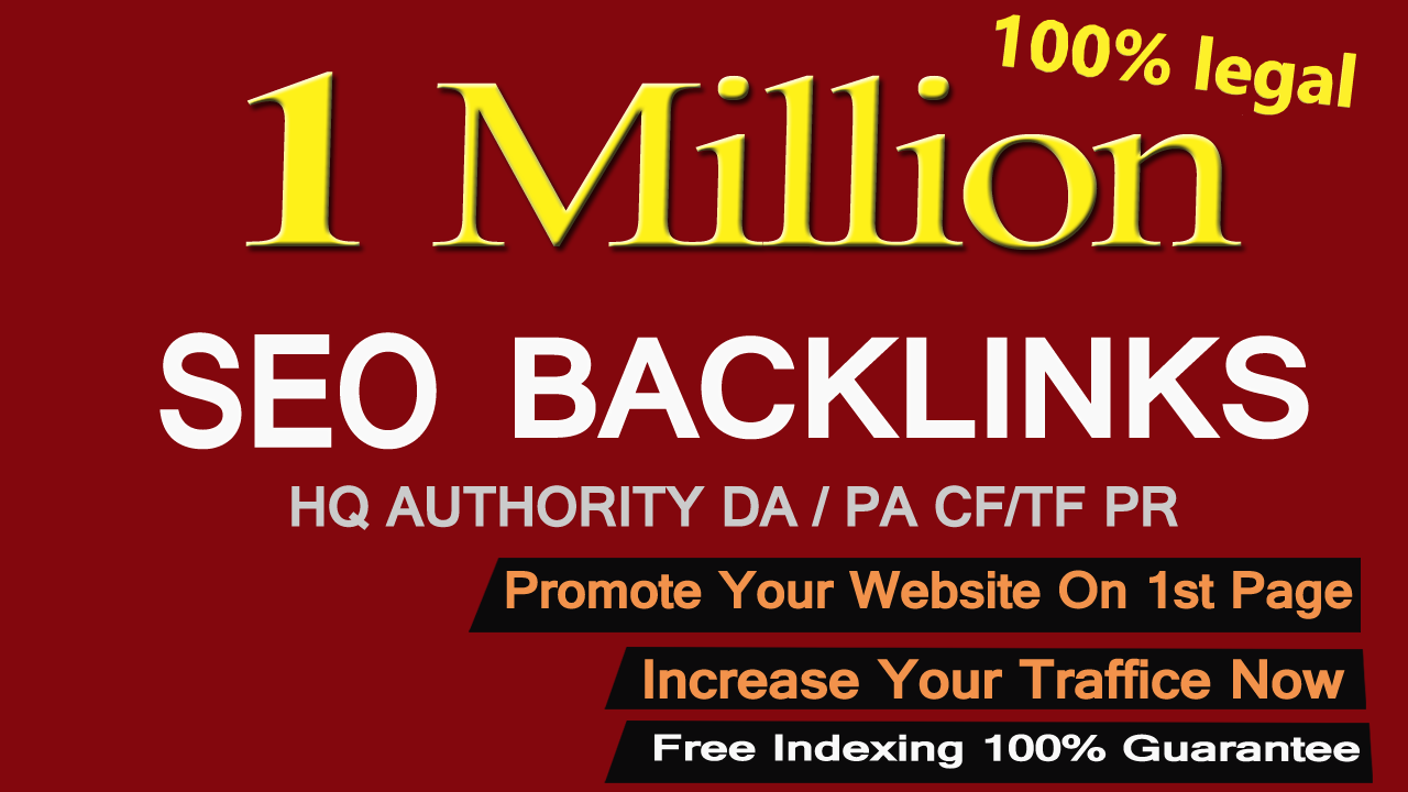 Create 1,000,000 Gsa,Dofollow,Seo Backlinks For Your Website