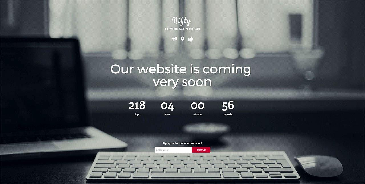  create wordpress coming soon landing page