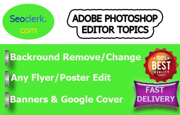  I Give you adobe photoshop all image editing with in 24 Hours  