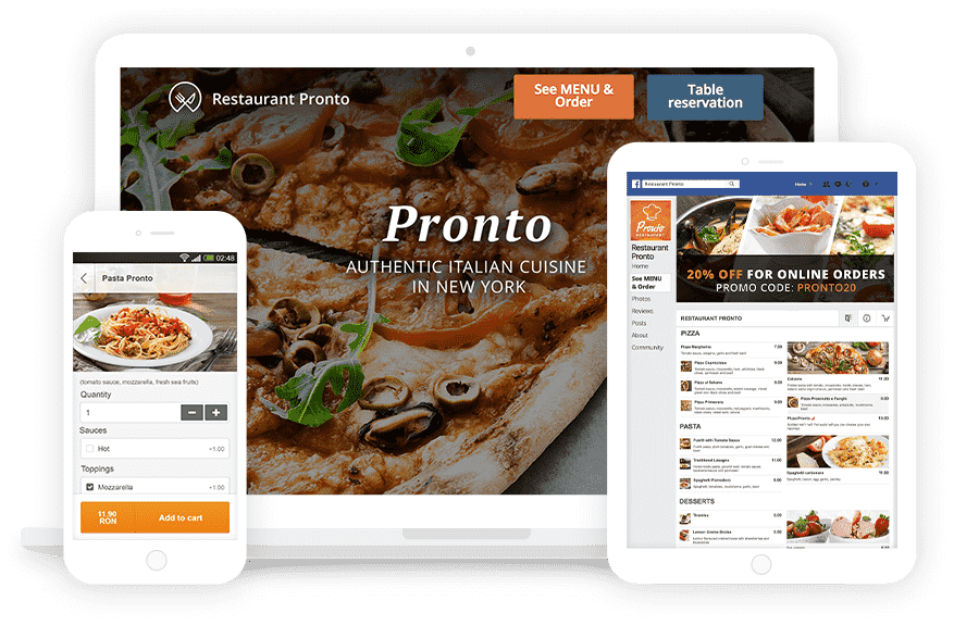 Special Pack for Restaurants - Online Food Ordering System with Apps 