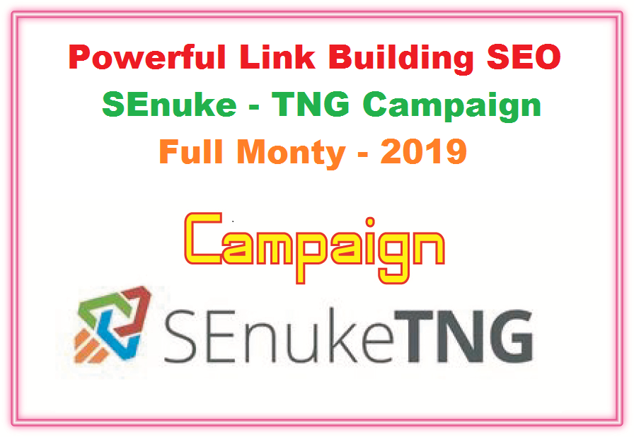 Powerful Link Building SEO SEnuke TNG Campaign Full Monty 2020