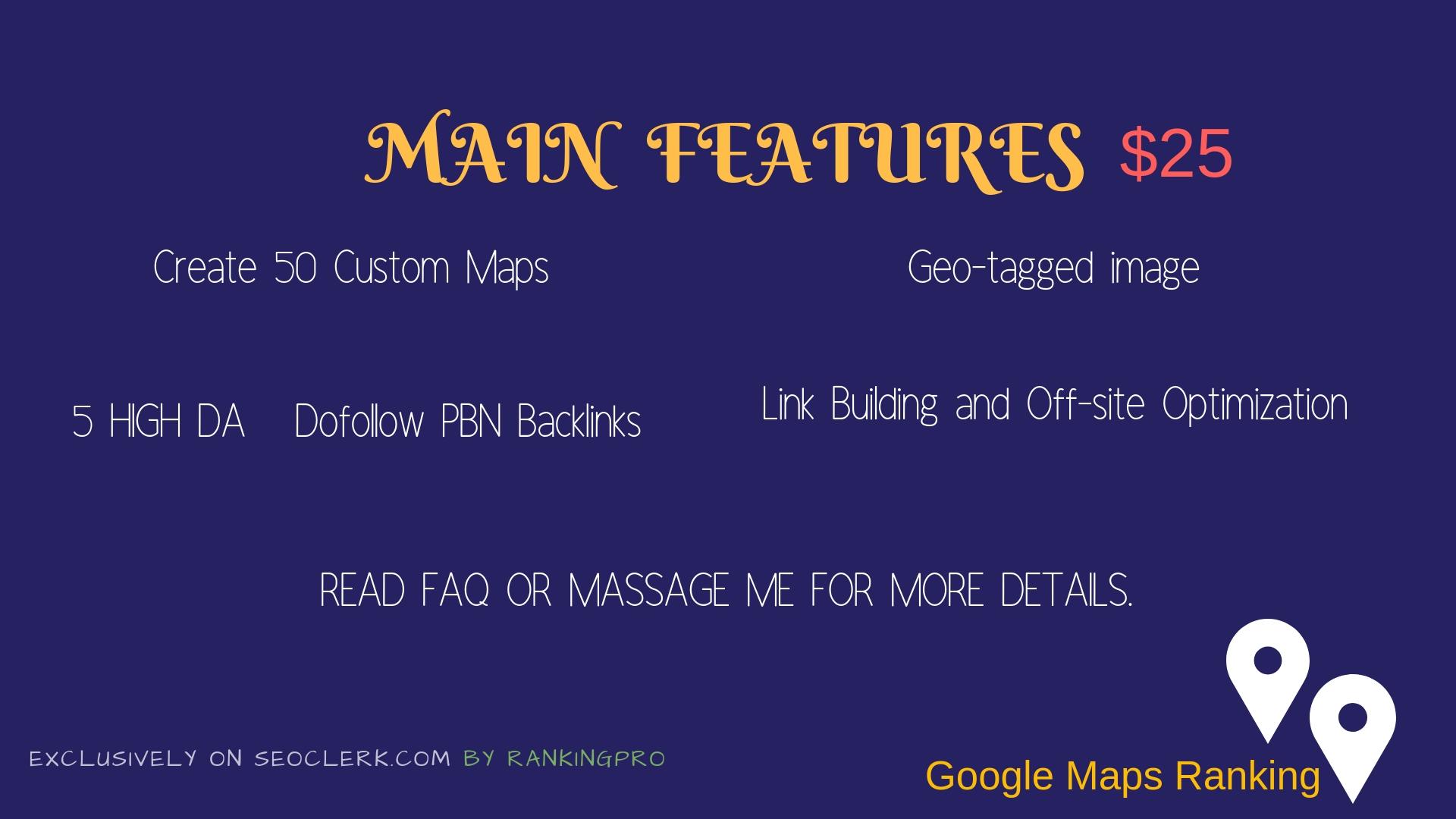 100 Google Custom Maps, Google Local Ranking