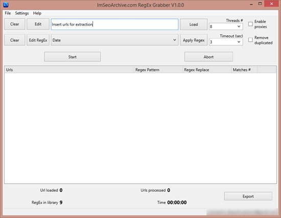 ImSeoArchive RegEx Grabber software
