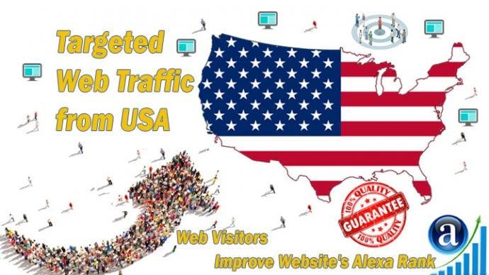 I will send 25000 targeted traffic from United State