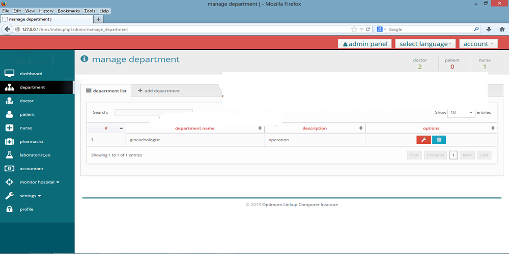 Custom Website Front-end and Back-end