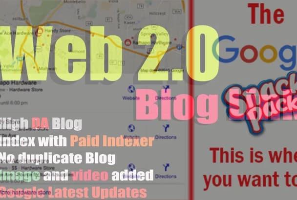 embed your google map in 1000 web20 high da blogs best for local SEO