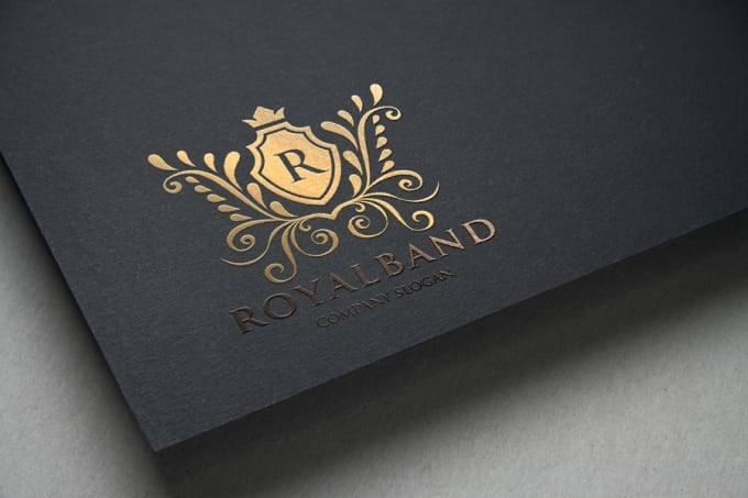 design a heraldic and luxury logo