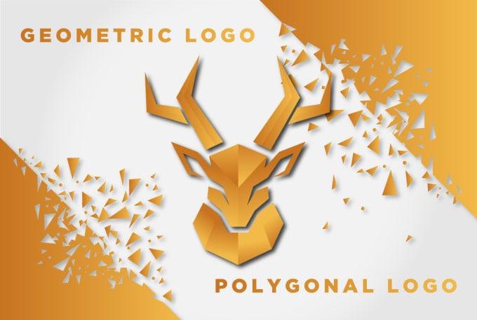 design modern, polygonal,origami, geometric logo