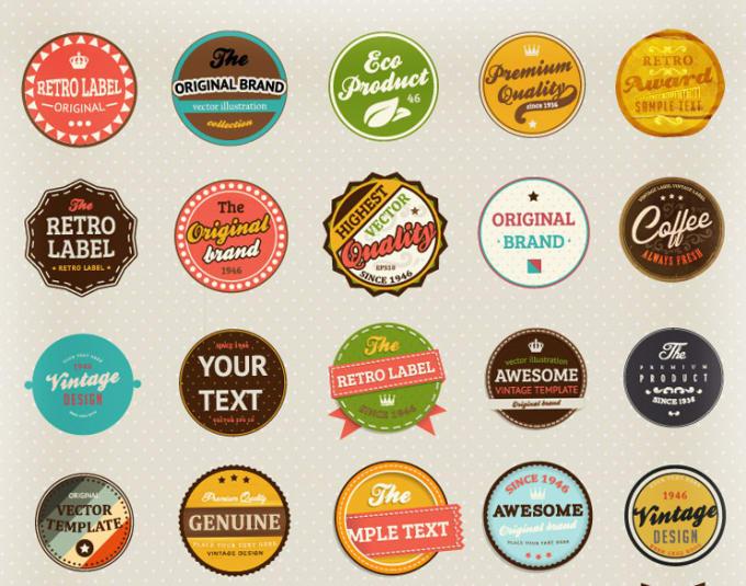 do high quality sticker design,label,badges,retro, vintage