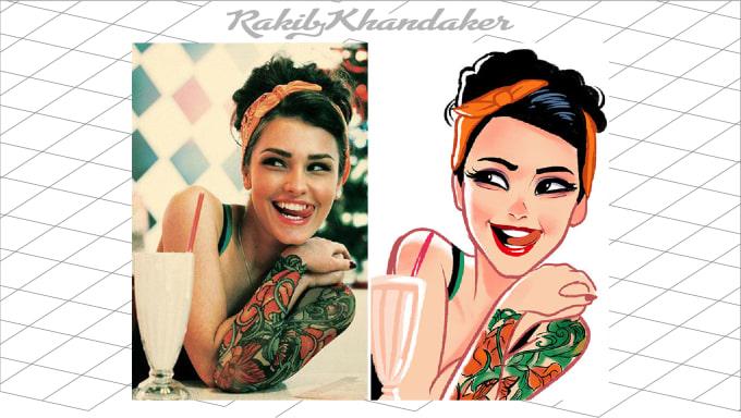 be create your graphic artist with high quality