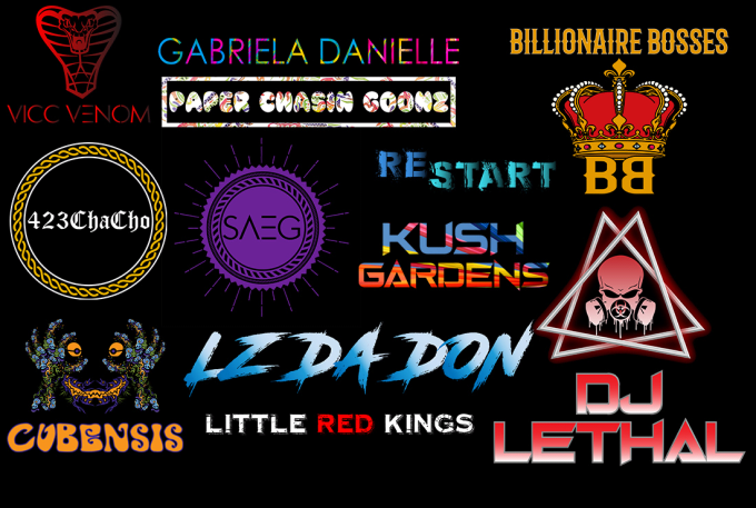 make dj,artist,band logo with vector file n social media kit