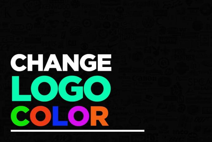 change logo color to black,white or any other color