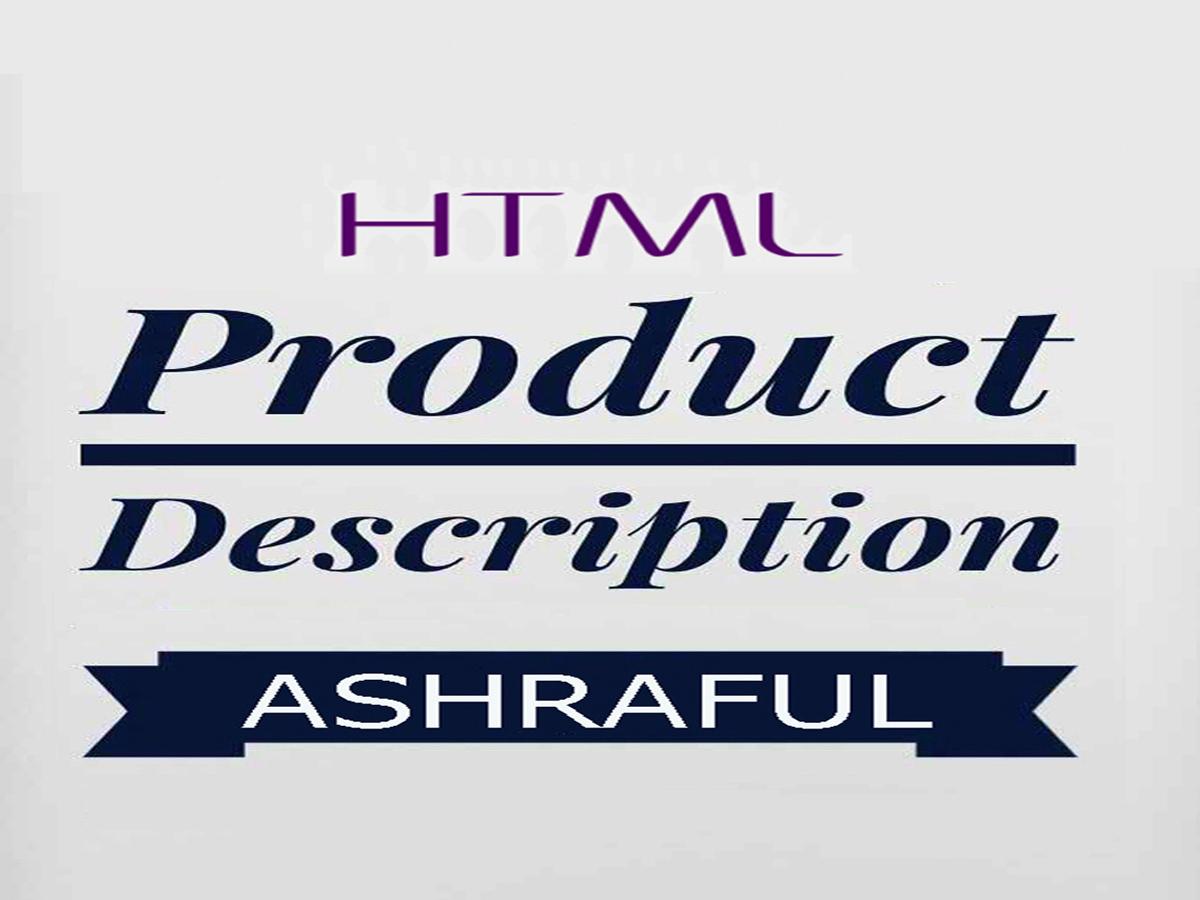 Write A HTML Style Amazon Product Description Listing