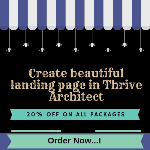 Create beautiful landing page in Thrive Architect 