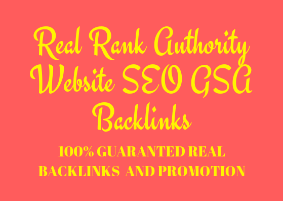 create real rank authority website SEO gsa backlinks 