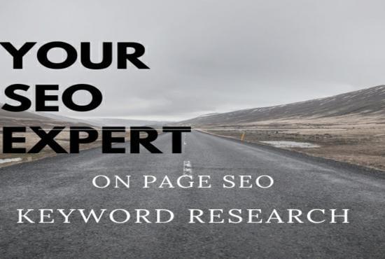 do on page seo, keyword research 