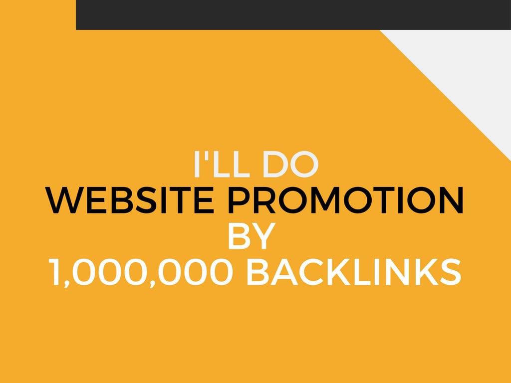 do website promotion by 1 million backlinks 