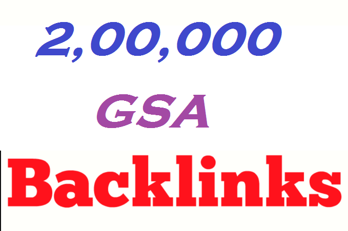 Powerful 2,00,000 GSA ser Backlink for Your Website Ranking