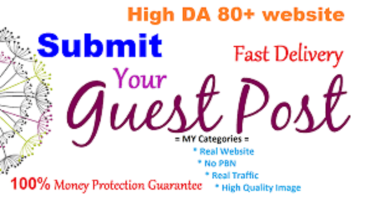 Publish Guest Post High Domain Authority Site With Dofollow Links