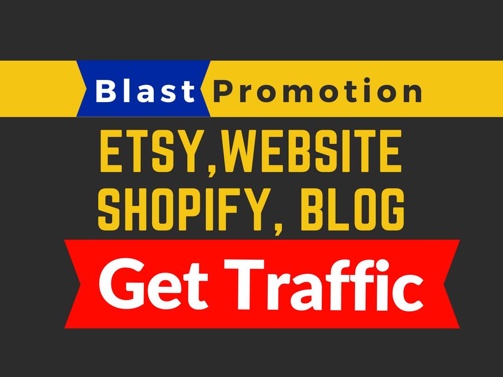  do promotion for website, blog, ebay, etsy, shopify 