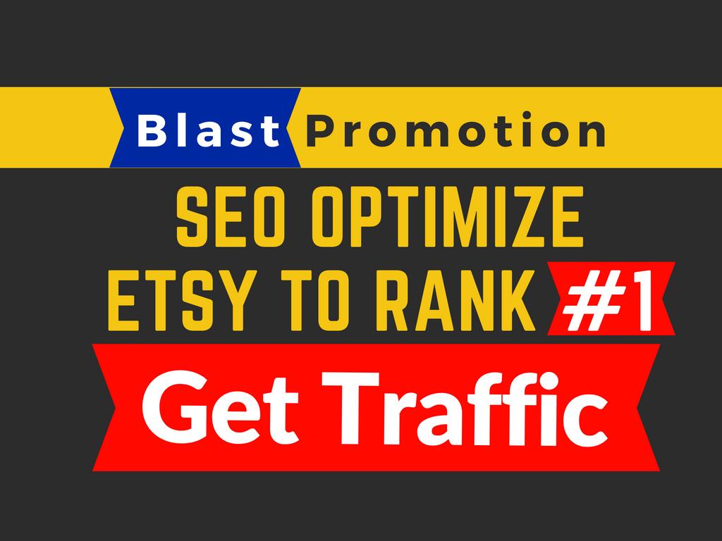 do SEO optimize your etsy to rank on 1 page 