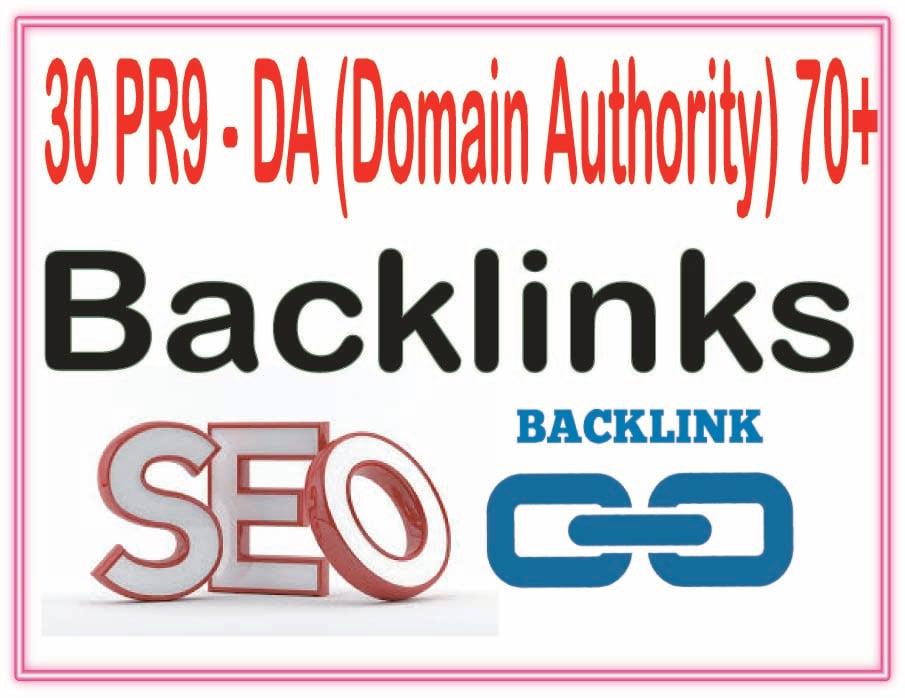 Get you manually 30 PR9-DA70 backlinks