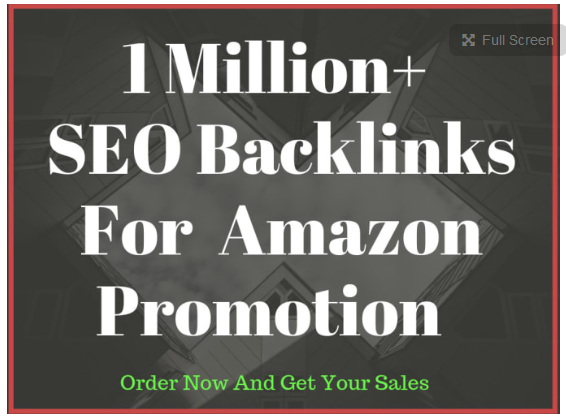provide 1 million SEO backlinks for amazon promotion 