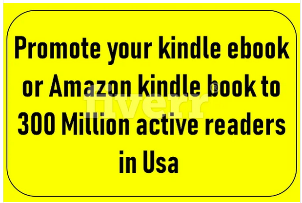 promote your kindle ebook or amazon book 