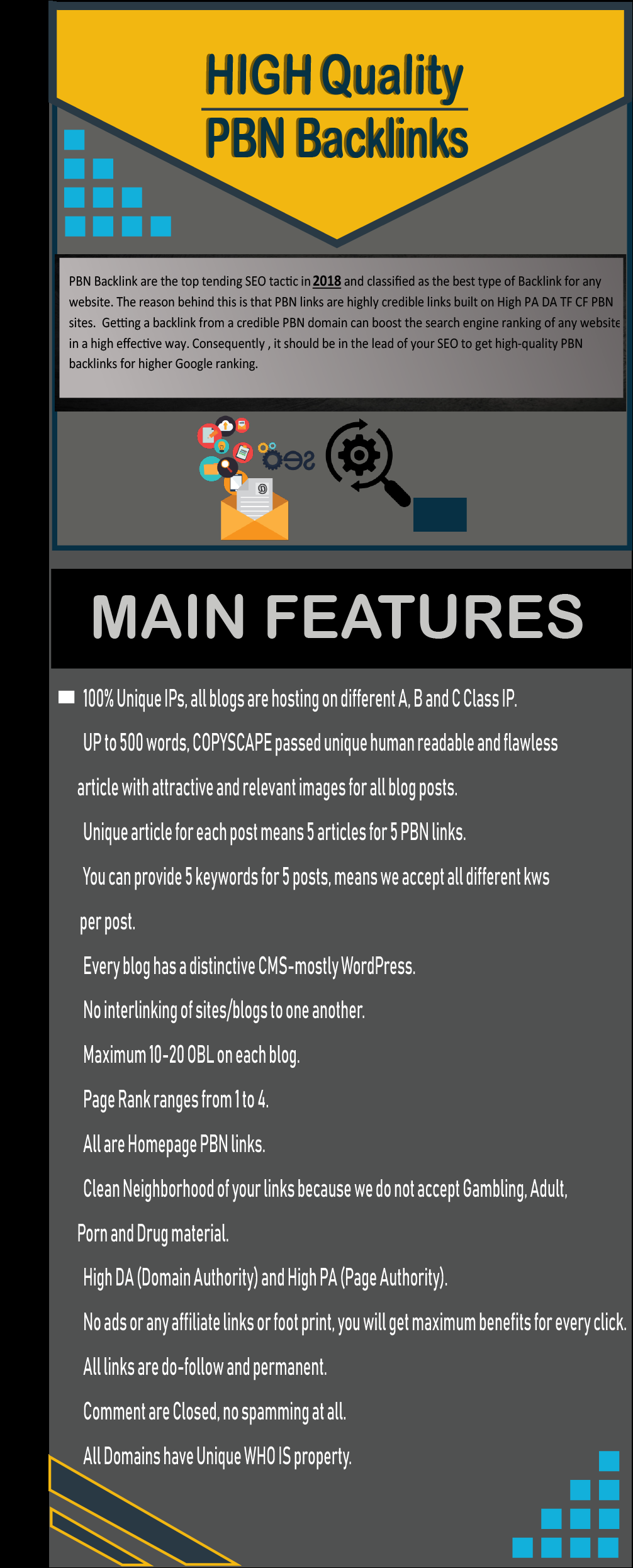 do 10 High DA PA TF CF 40+ to 15, PBN Backlinks - Homepage Quality Links