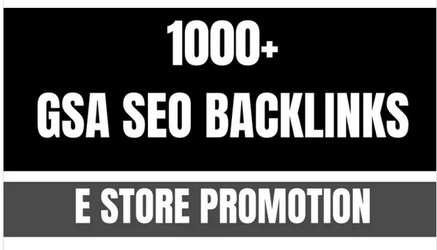 make gsa seo backlinks for ebay, amazon, etsy store promotion