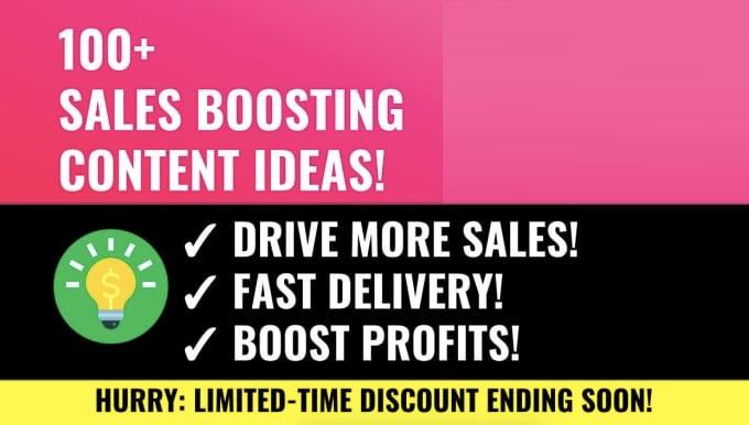 Send 100 Incredible Content Marketing Ideas