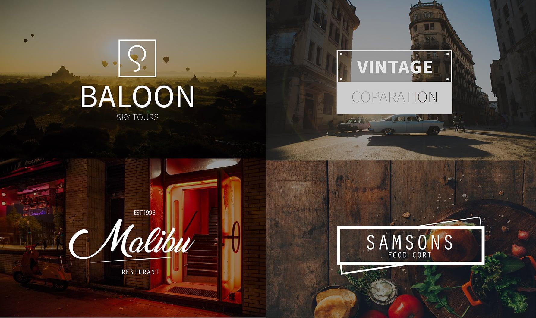 Design Minimal Vintage business logos