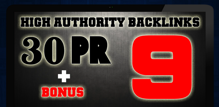 manually do 30 pr9 seo backlinks with bonus 