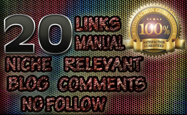 20 niche relevant blog comment backlinks 