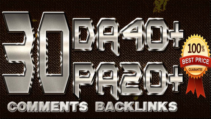 10 comments backlinks on high pa da dofollow domains 