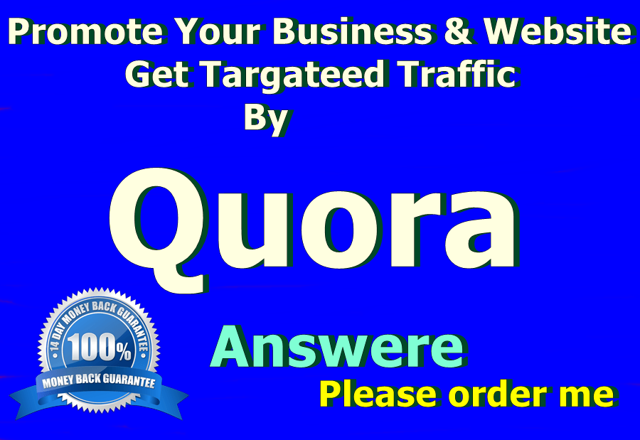 Promote Your Website With 25 High Quality Quora Answer Backlinks 