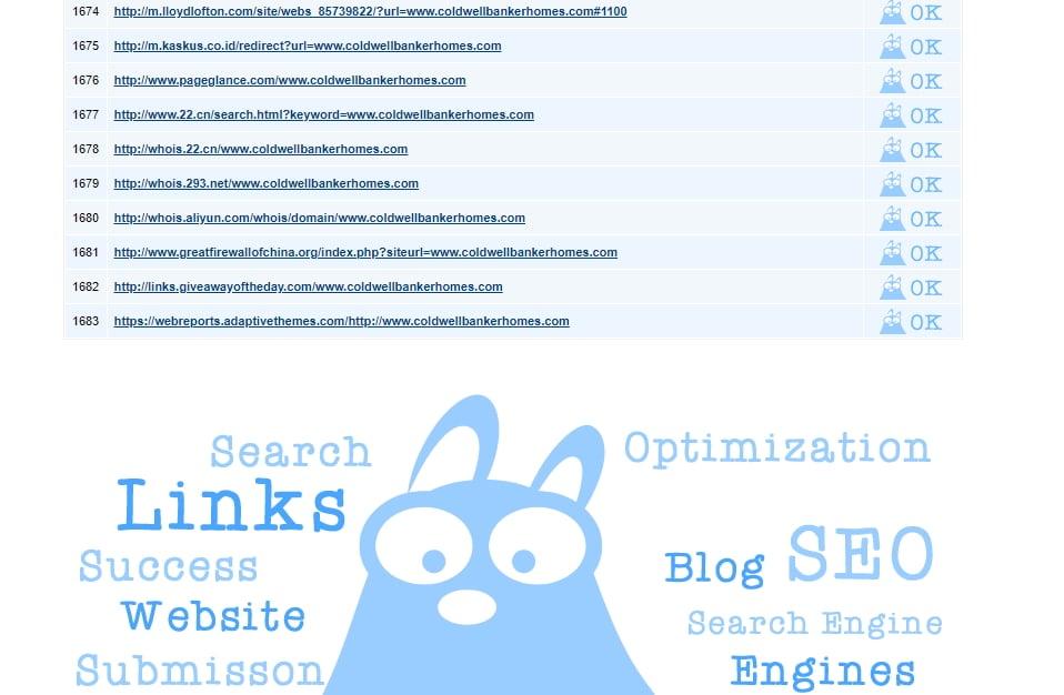 manually add your URL to over 100 search engines and web directories