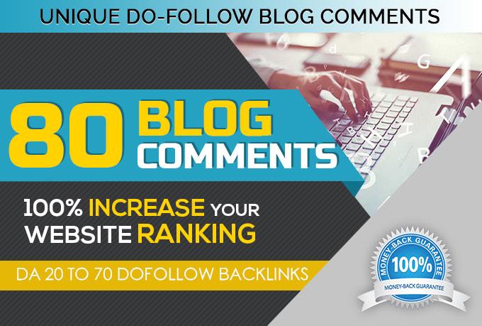 Do 80 Unique Domain Blog Comment