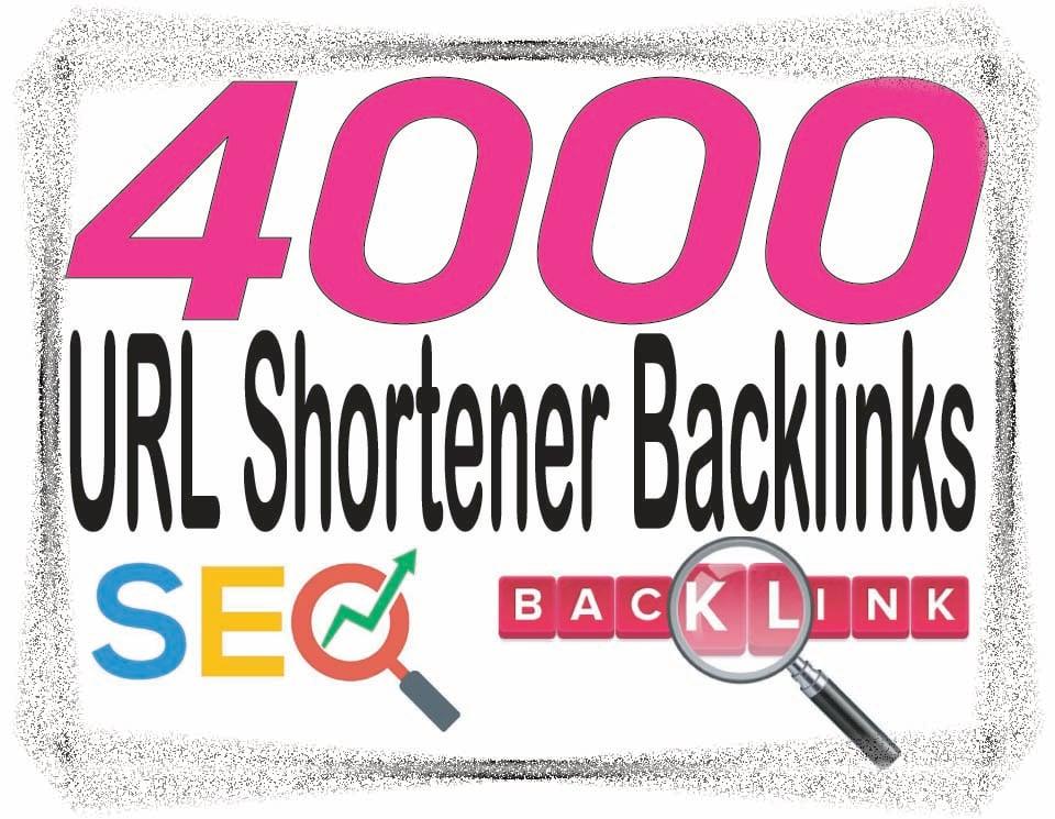 DO Create 4000 HQ. URL shortener R6 to PR10 Backlinks and rank higher on Google