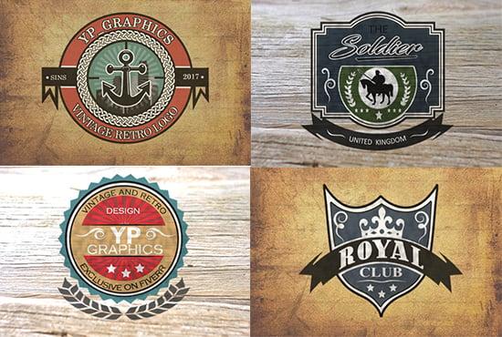  Design Vintage And Retro Logo 