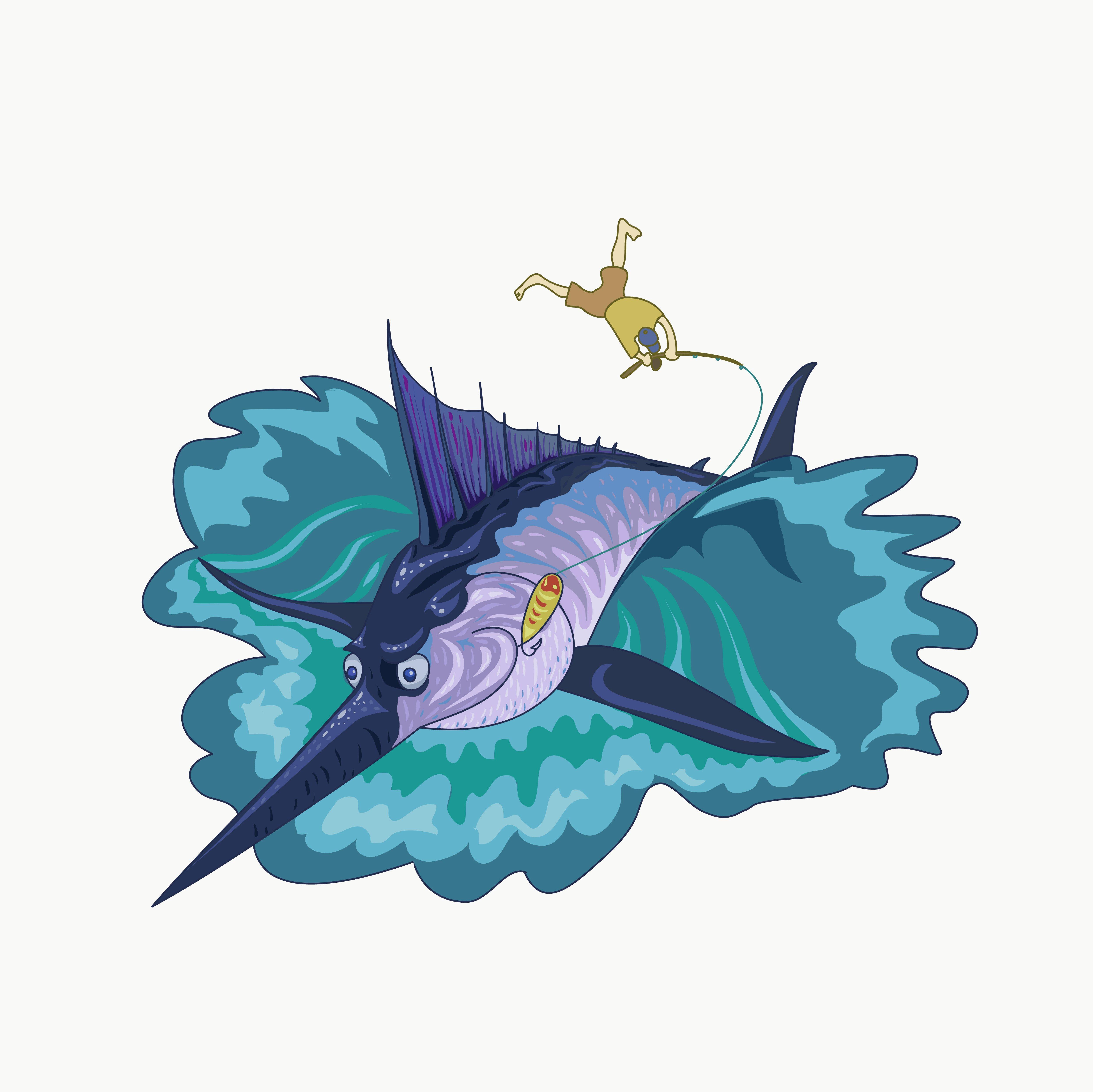 I'll draw a funny vector illustration