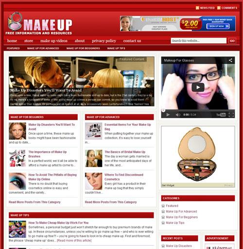 Fully Automated Wordpress Makeup Guide Website - 100% Autopilot - SEO Ready Website