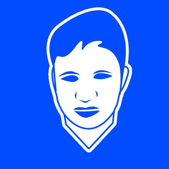 Design Minimalist Flat Line Vector Avatar Of You