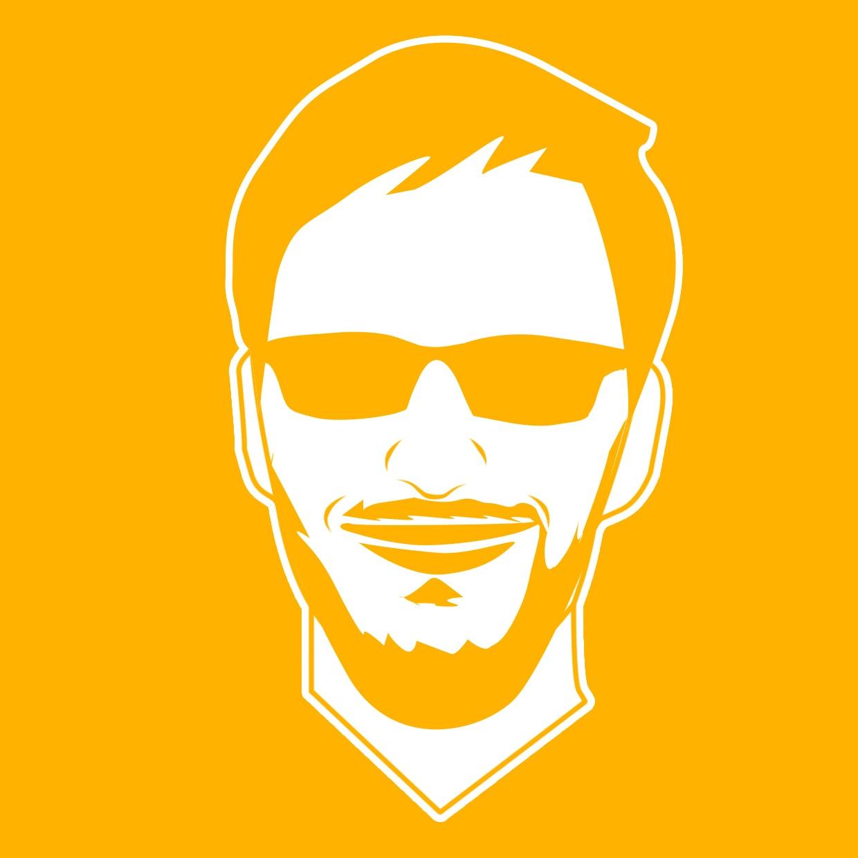 Design Minimalist Flat Line Vector Avatar Of You