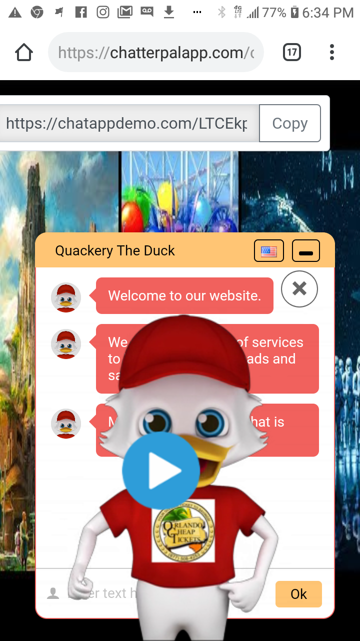 Custom Made Animated Chat Bot For Your Blog/Business WebSite